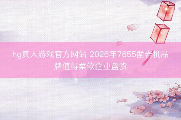 hg真人游戏官方网站 2026年7655凿岩机品牌值得柔软企业盘货