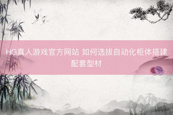 HG真人游戏官方网站 如何选拔自动化柜体搭建配套型材