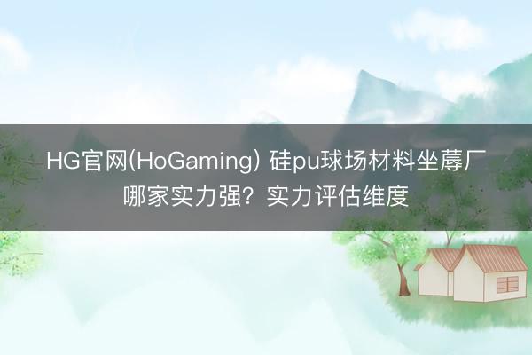 HG官网(HoGaming) 硅pu球场材料坐蓐厂哪家实力强？实力评估维度