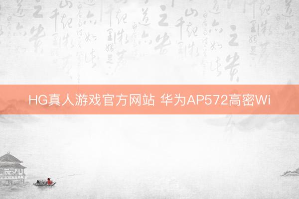HG真人游戏官方网站 华为AP572高密Wi