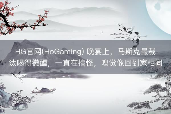 HG官网(HoGaming) 晚宴上，马斯克最裁汰喝得微醺，一直在搞怪，嗅觉像回到家相同