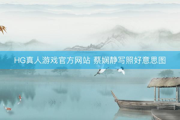 HG真人游戏官方网站 蔡娴静写照好意思图